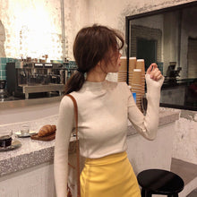 Load image into Gallery viewer, 2019 Autumn Winter Women Knitted Turtleneck Sweater Casual Soft Polo-neck Jumper Fashion Slim Femme Elasticity Pullovers