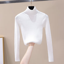 Load image into Gallery viewer, DIHOPE  2020 Autumn Winter Women Knitted Turtleneck Sweater Soft Polo-neck Jumper Fashion Slim Femme Elasticity Pullovers