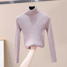 Load image into Gallery viewer, DIHOPE  2020 Autumn Winter Women Knitted Turtleneck Sweater Soft Polo-neck Jumper Fashion Slim Femme Elasticity Pullovers