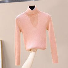 Load image into Gallery viewer, DIHOPE  2020 Autumn Winter Women Knitted Turtleneck Sweater Soft Polo-neck Jumper Fashion Slim Femme Elasticity Pullovers