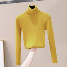 Load image into Gallery viewer, DIHOPE  2020 Autumn Winter Women Knitted Turtleneck Sweater Soft Polo-neck Jumper Fashion Slim Femme Elasticity Pullovers