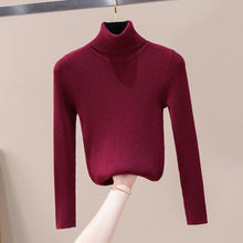 Load image into Gallery viewer, DIHOPE  2020 Autumn Winter Women Knitted Turtleneck Sweater Soft Polo-neck Jumper Fashion Slim Femme Elasticity Pullovers