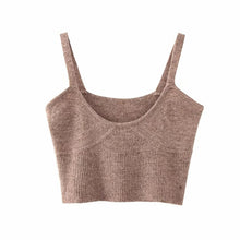 Load image into Gallery viewer, ZA 2020 spring new women&#39;s solid khaki cardigan knitted sweater Casual two pieces set fashion streetwear sexy female tops