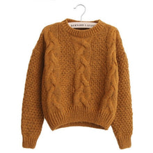 Load image into Gallery viewer, Women Sweaters Warm Pullover and Jumpers Crewneck Mohair Pullover Twist Pull Jumpers Autumn 2019 Knitted Sweaters Christmas