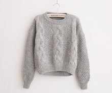 Load image into Gallery viewer, Women Sweaters Warm Pullover and Jumpers Crewneck Mohair Pullover Twist Pull Jumpers Autumn 2019 Knitted Sweaters Christmas