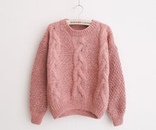 Load image into Gallery viewer, Women Sweaters Warm Pullover and Jumpers Crewneck Mohair Pullover Twist Pull Jumpers Autumn 2019 Knitted Sweaters Christmas