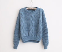 Load image into Gallery viewer, Women Sweaters Warm Pullover and Jumpers Crewneck Mohair Pullover Twist Pull Jumpers Autumn 2019 Knitted Sweaters Christmas