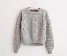 Load image into Gallery viewer, H.SA Women Sweaters Warm Pullover and Jumpers Crewneck Mohair Pullover Twist Pull Jumpers Autumn 2017 Knitted Sweaters Christmas